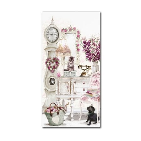 Trademark Fine Art The Macneil Studio 'Clock Kitten' Canvas Art, 16x32 ALI9074-C1632GG